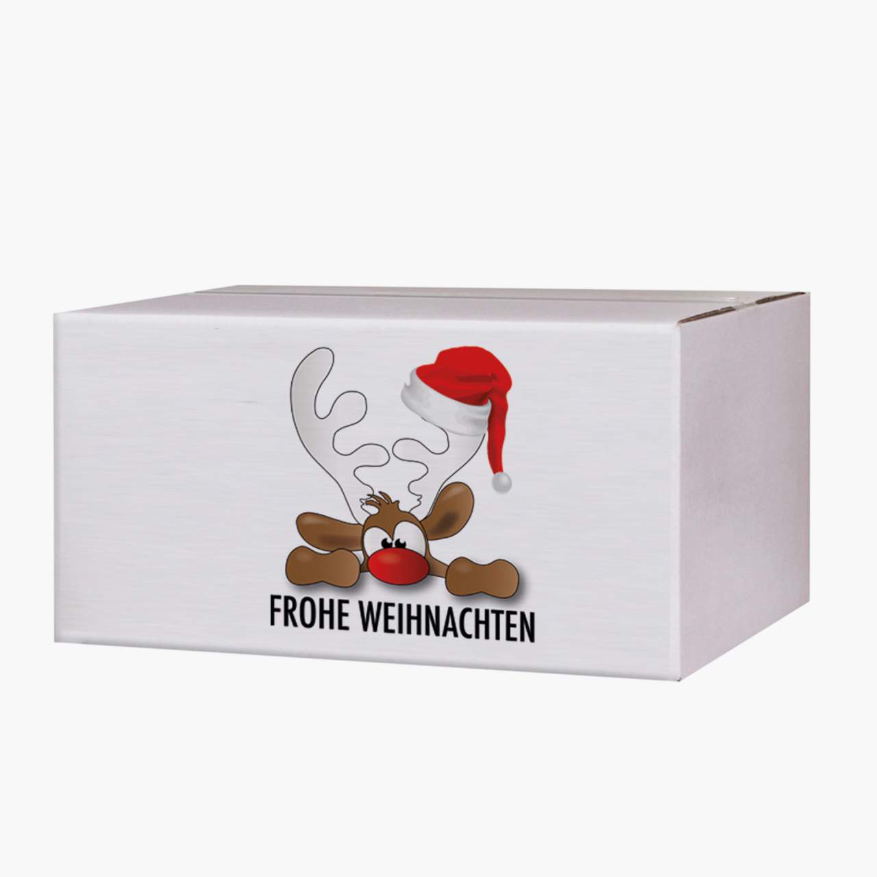 WIHEDÜ Weihnachtskarton - Rudolph, der Elch (300 x 215 x 140 mm)