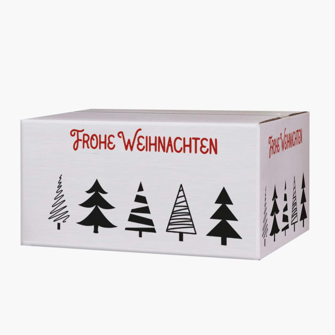 WIHEDÜ Weihnachtskarton - Tannenbaumallee (400 x 300 x 200 mm)