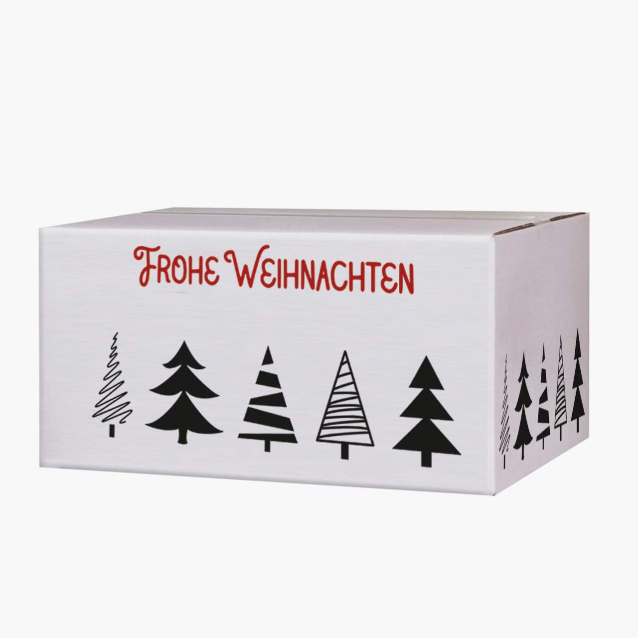 WIHEDÜ Weihnachtskarton - Tannenbaumallee (200 x 150 x 90 mm)