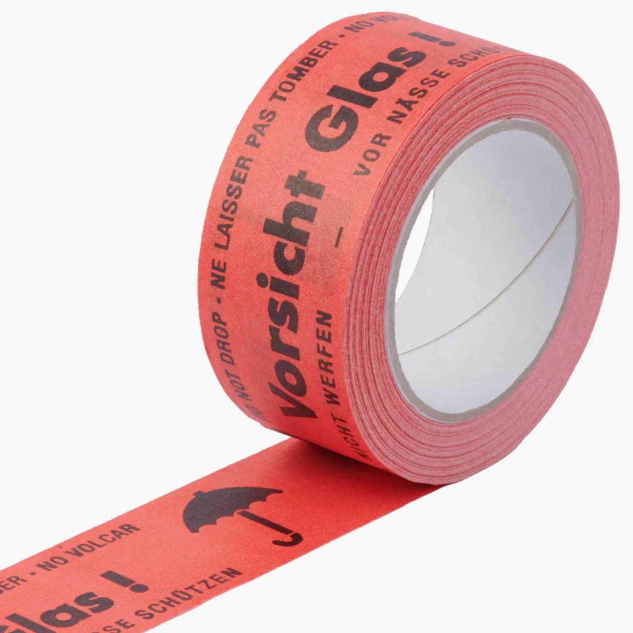 Warn- und Sicherheitsklebebänder rotes Ökopack Vorsicht Glas Art. 580082