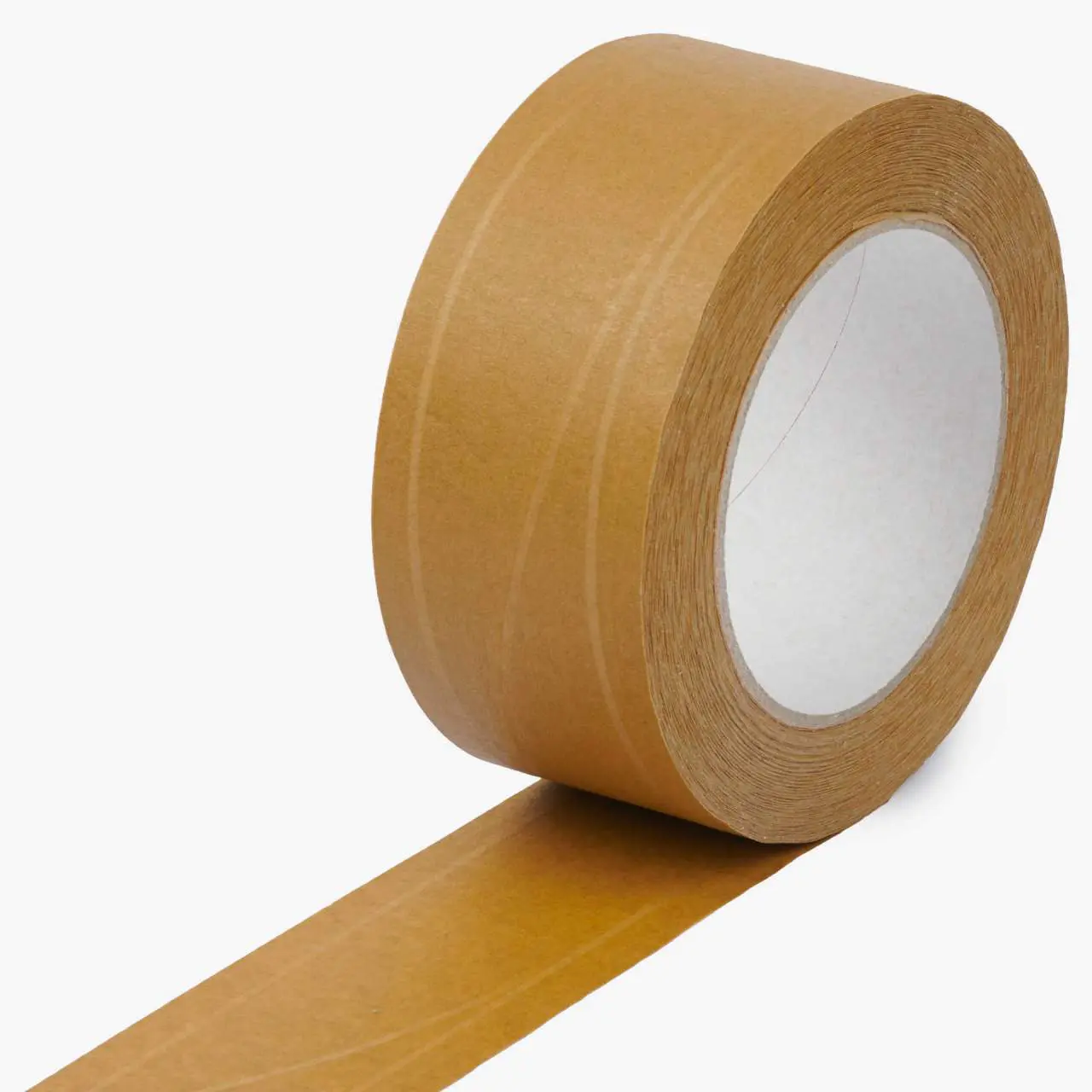 WIHE-lux Ökopack Papierselbstklebeband mit 2 Längs- und 1 Sinusfaden braun mit Naturkautschukkleber Art. 580.329 