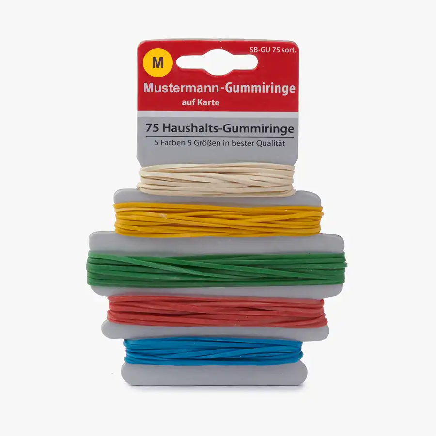 Gummiringkarte mit Eigenaufmachung Beispielbild