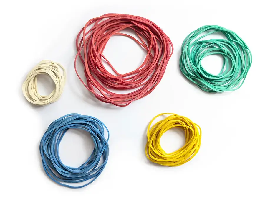 Gummiringe aus Naturkautschuk Gummringe bunt