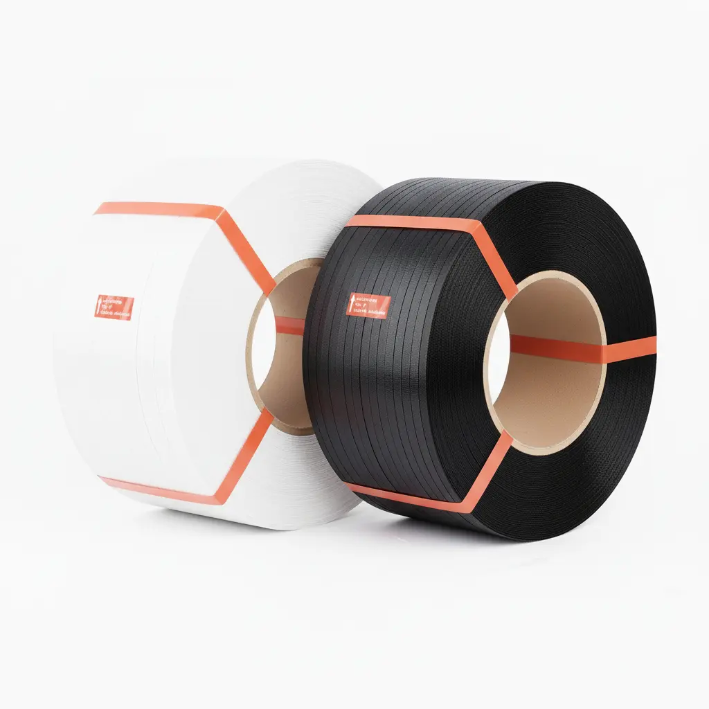 Umreifungsband Maschinenumreifungsband Automatenband schwarz weiss