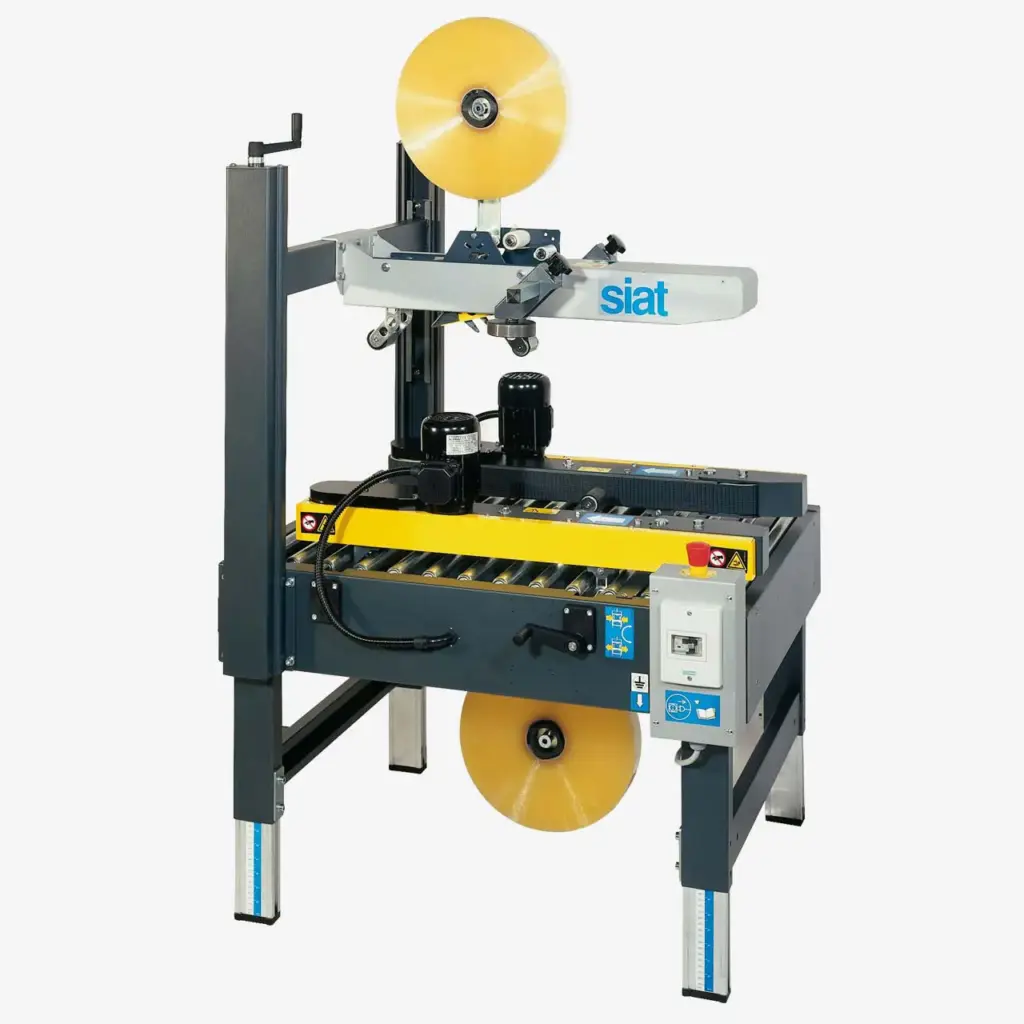 WIHE-mat S8 halbautomatische Kartonverschließmaschine für gleiche Kartongröße Art. 983006