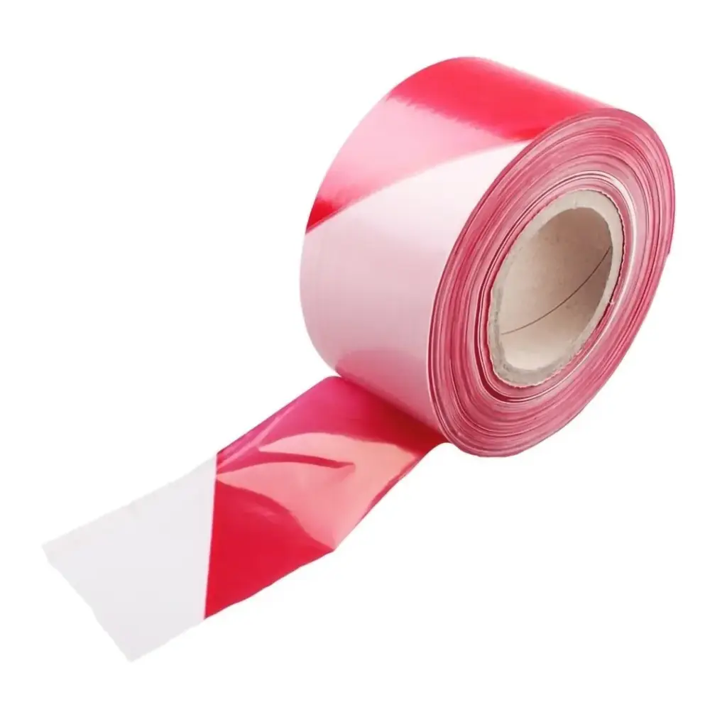 Warn- und Sicherheitsklebebänder Absperrband Flatterband Balkenband rot weiss Art. 570325